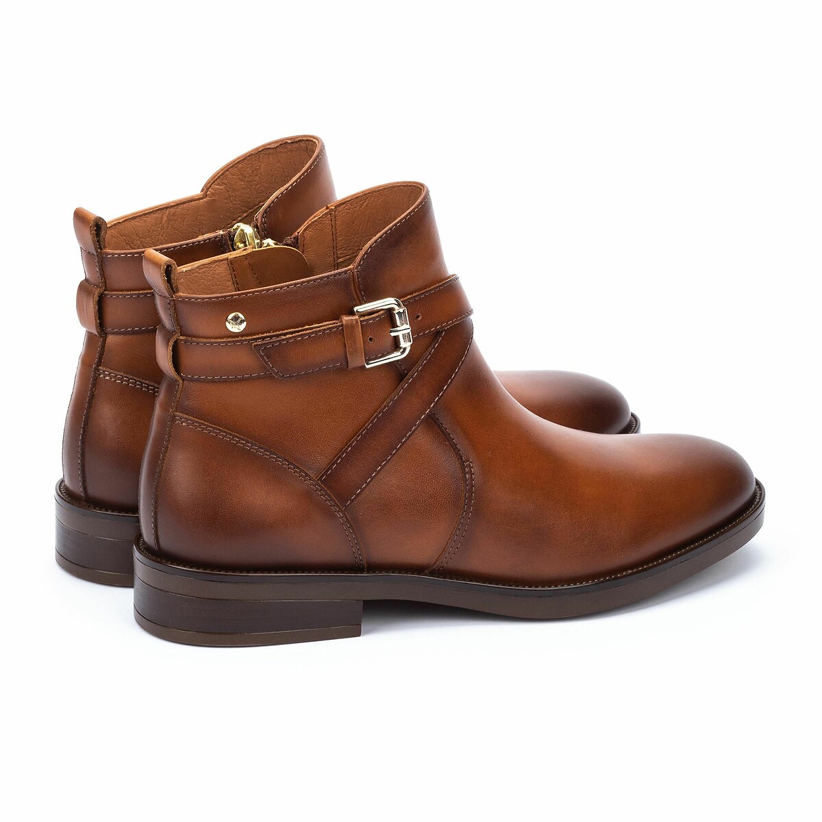 Bottines en cuir Puertollano cognac, PIKOLINOS