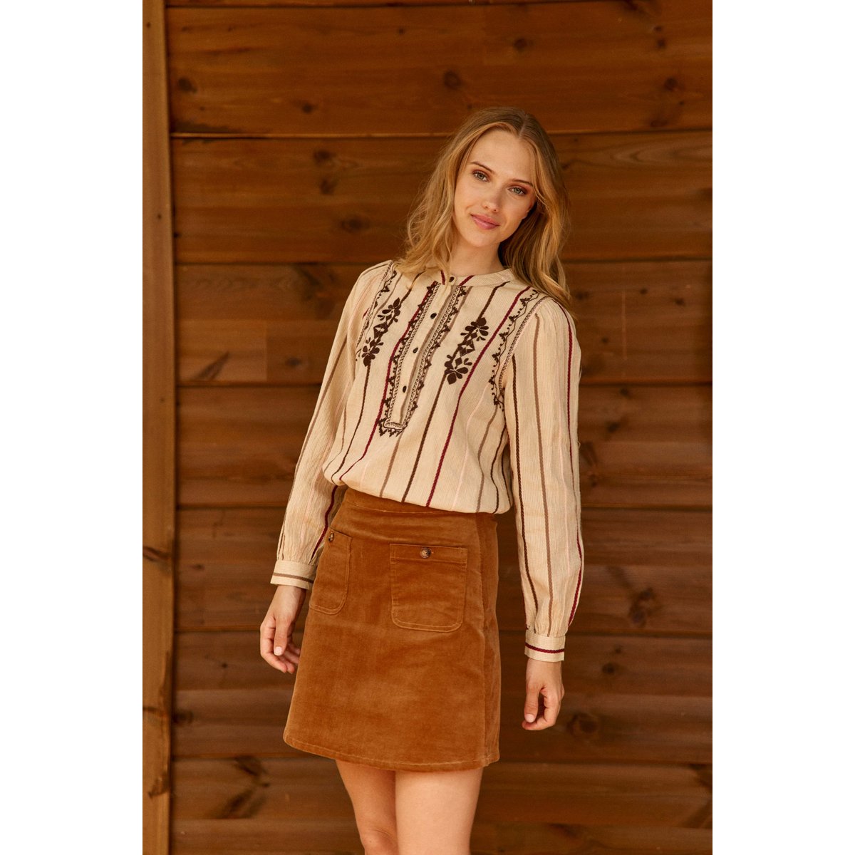 JUPE uni JADA 15-camel, LA PETITE ETOILE