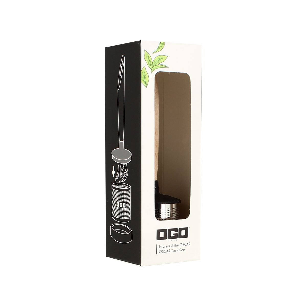 Infuseur à thé à thé Oscar en hetre et inox inox, OGO LIVING