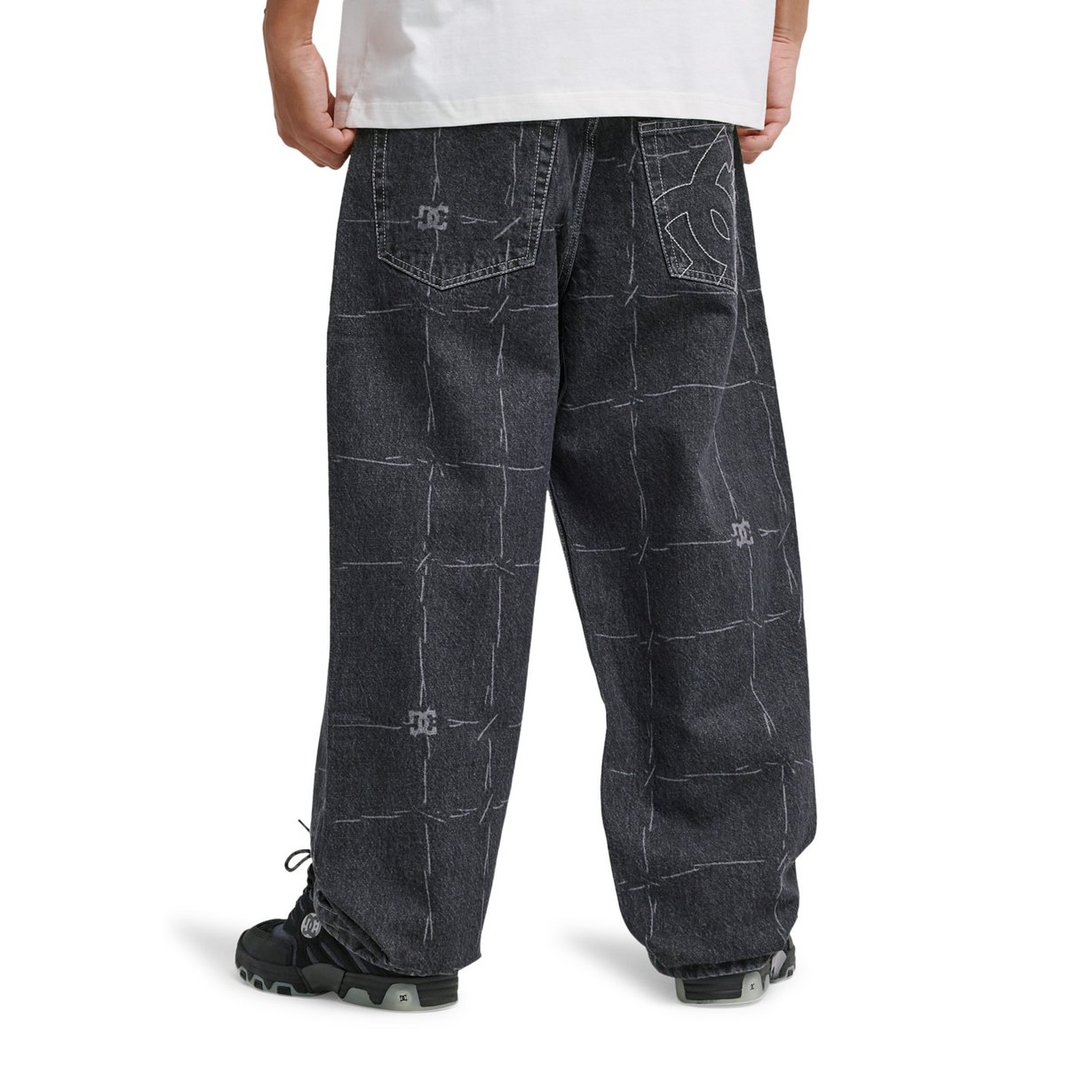 Jean en denim BAGGY WIRED. noir wired 32 black, DC SHOES