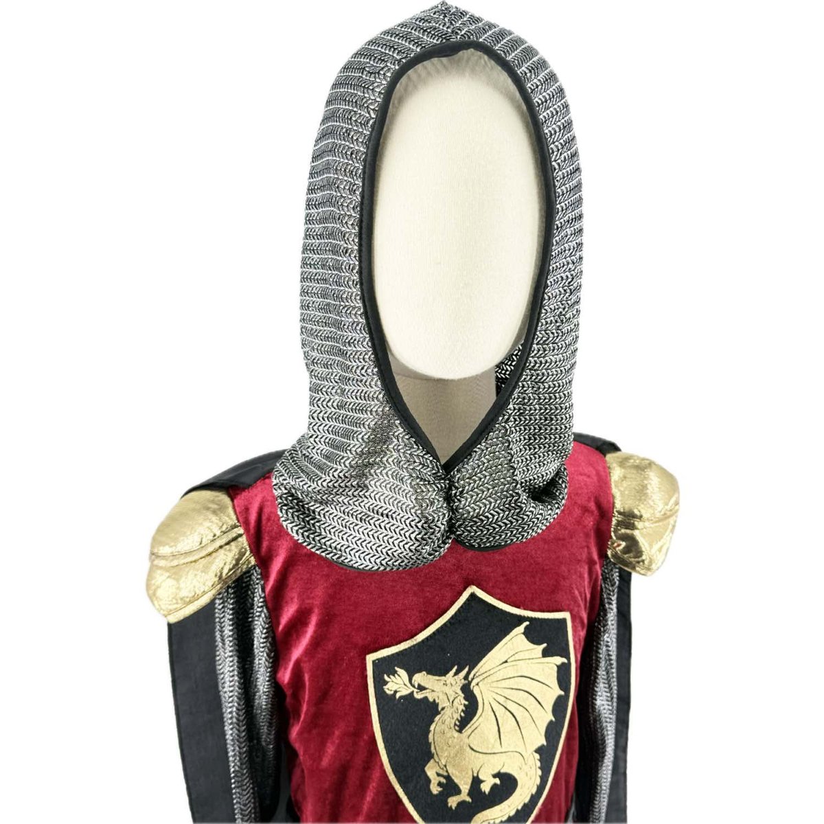 Déguisement enfant chevalier Tristan rouge, SEVIRA KIDS