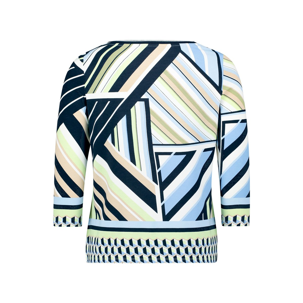 T-shirt basique à imprimé bleu/vert, BETTY BARCLAY