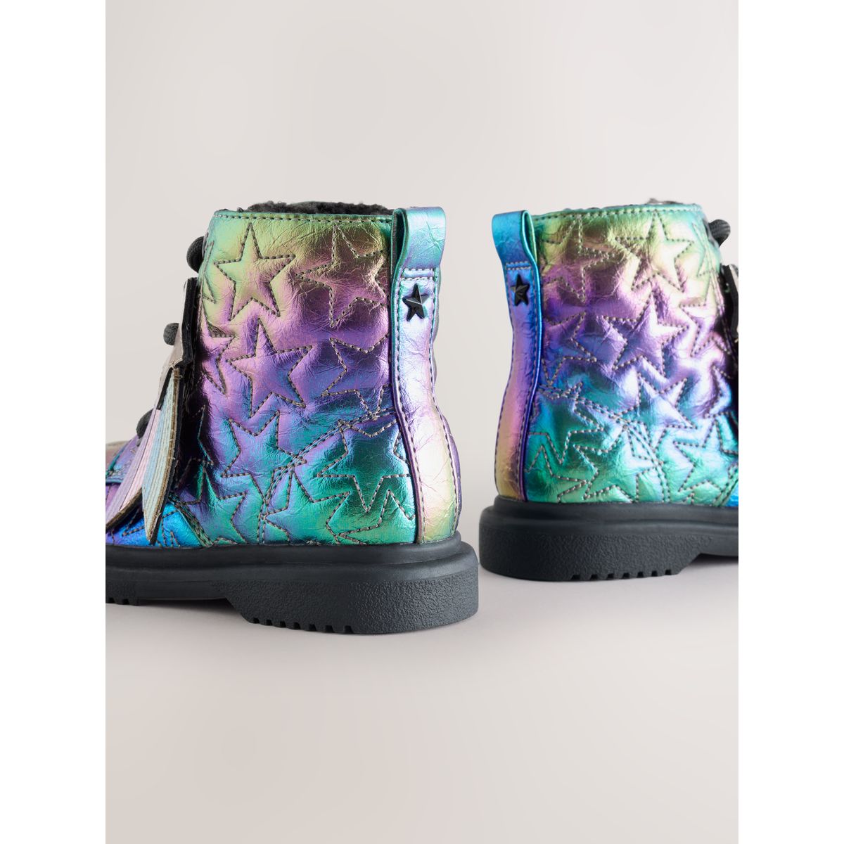 Bottines à lacets multi arc-en-ciel, NEXT