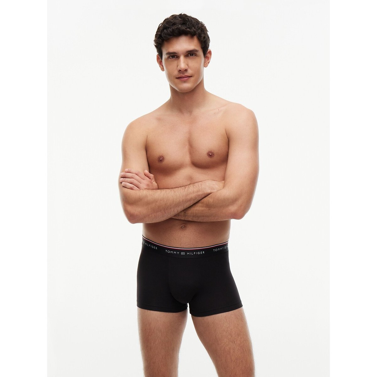 Lote de 3 boxers preto + cinzento + branco, TOMMY HILFIGER