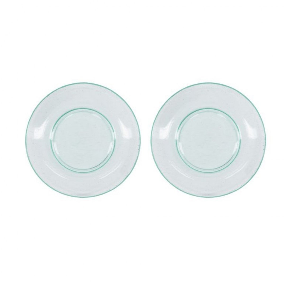 Assiette Rain lot de 2 Diam 21 cm bleu, HOUSE DOCTOR