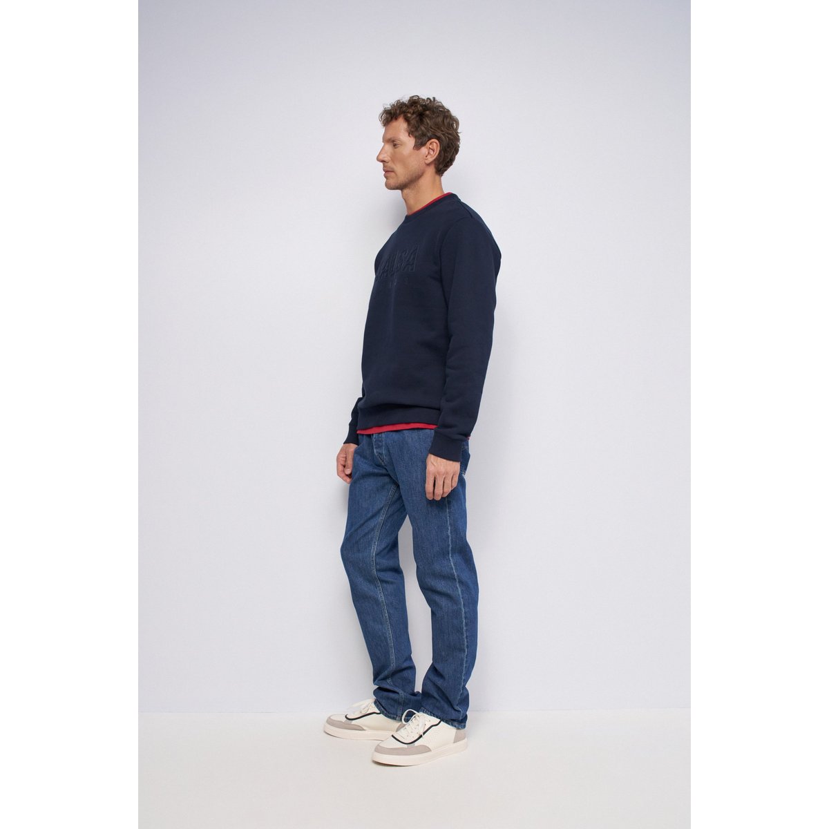 SWEATSHIRT AVEC BRANDING bleu foncé, SALSA JEANS
