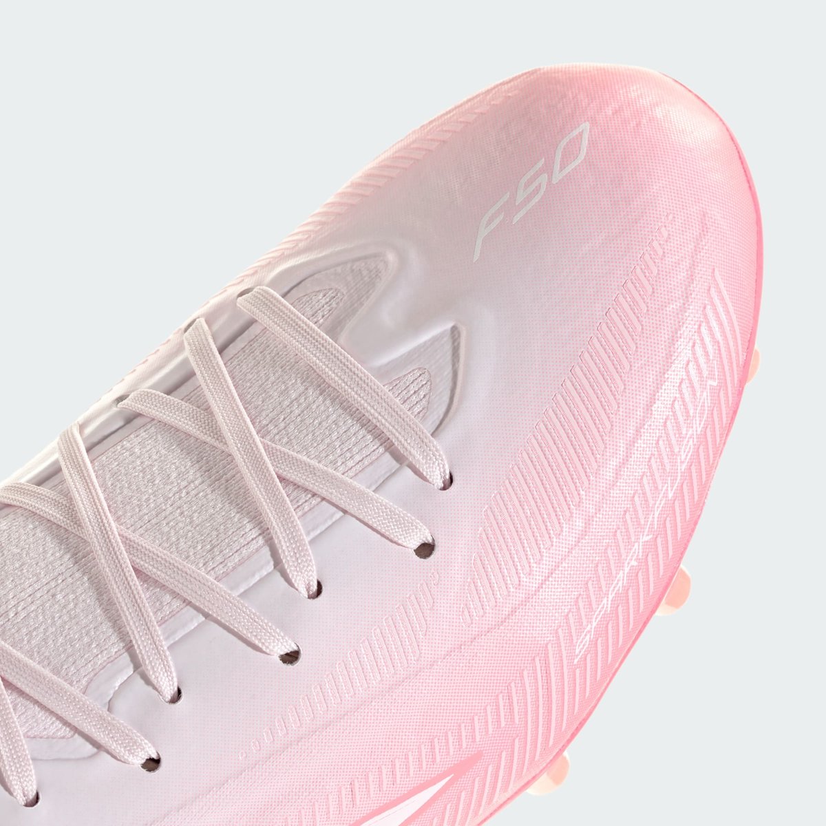 Chaussure De Football Mi-Montante F50 Sparkfusion Pro Terrain Souple/Terrain Synthétique Femmes solar turbo / cloud white / distilled pink, adidas Performance