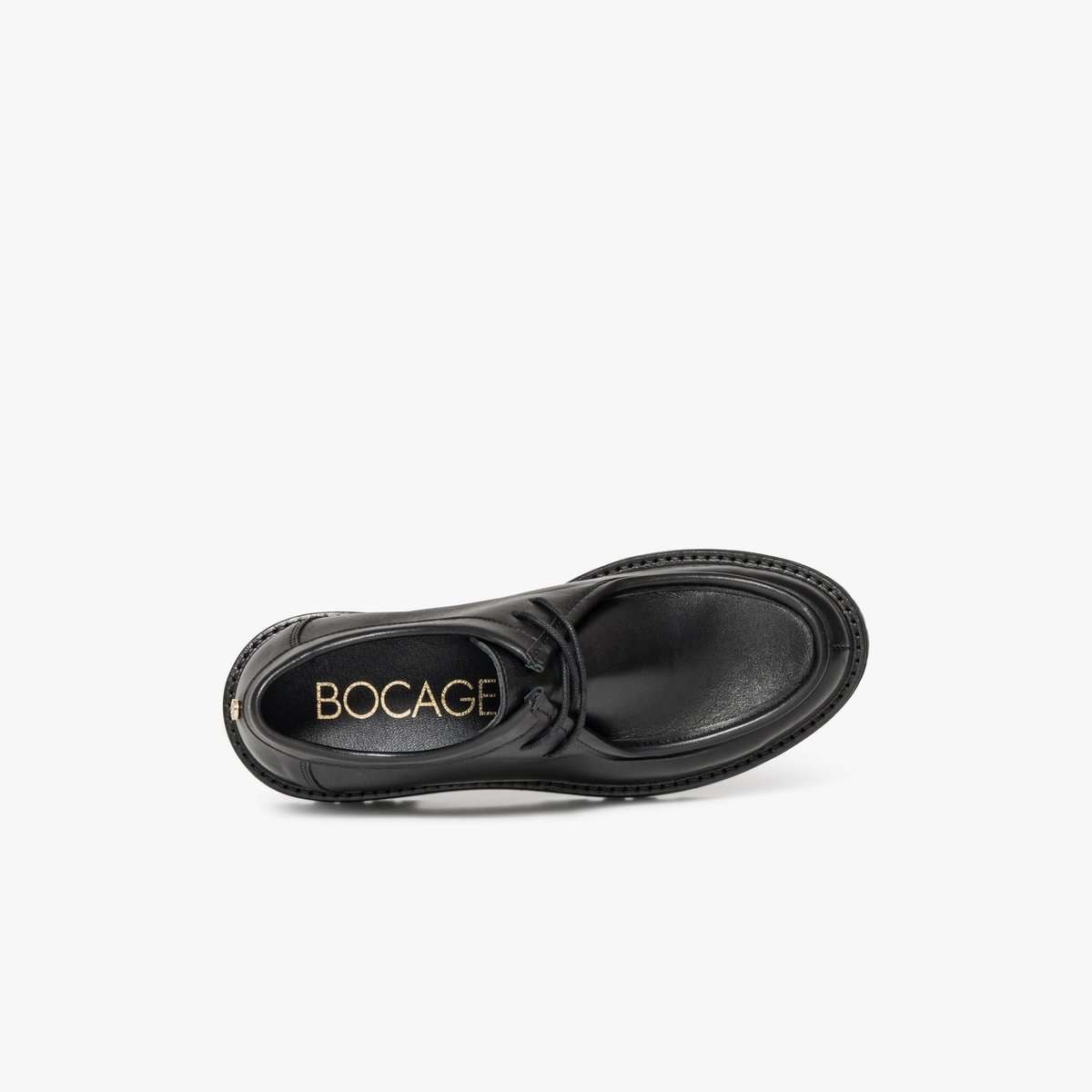Derby en cuir CALLIOPE noir, BOCAGE