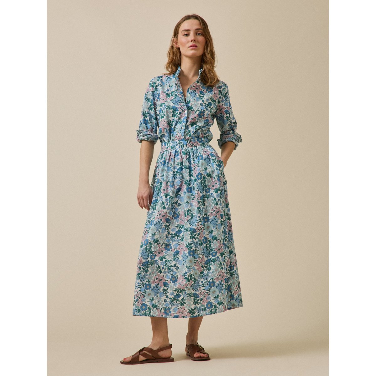 Jupe longue tissu Liberty - Limited Collection liberty clara bell, CYRILLUS