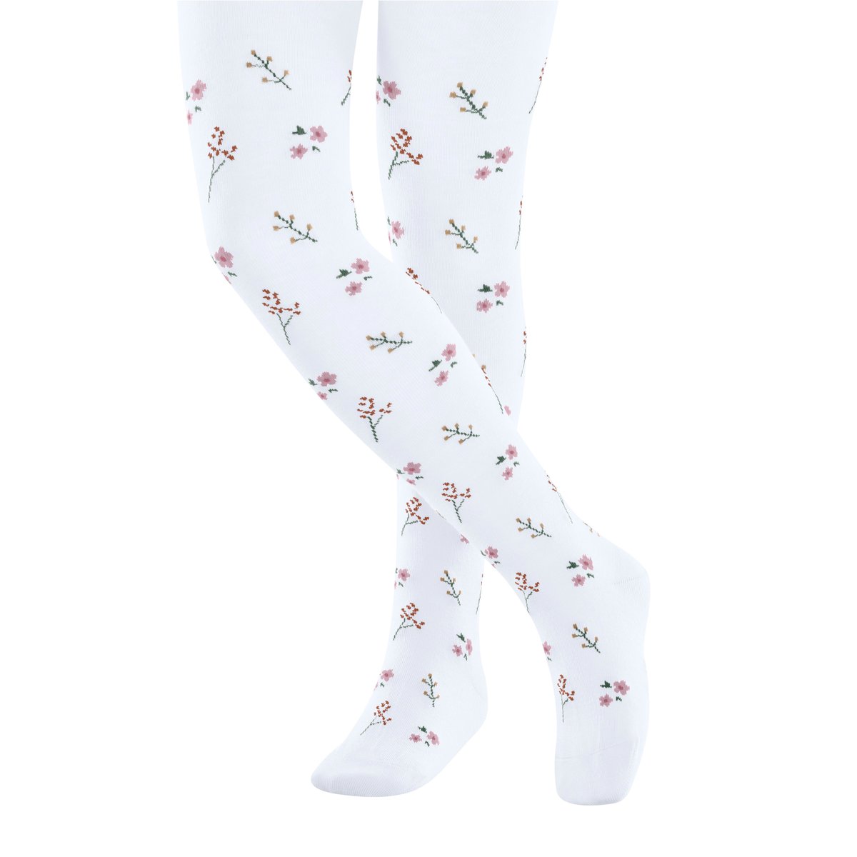 Collant Little Flowers blanc, FALKE