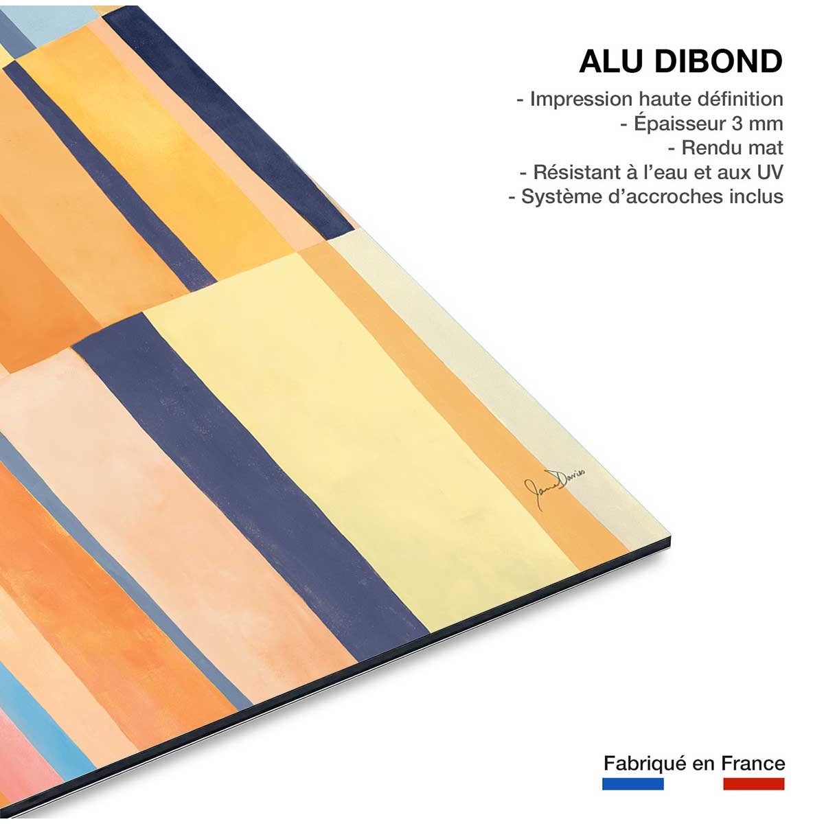 Tableau happy quadri tableau alu dibond, HEXOA
