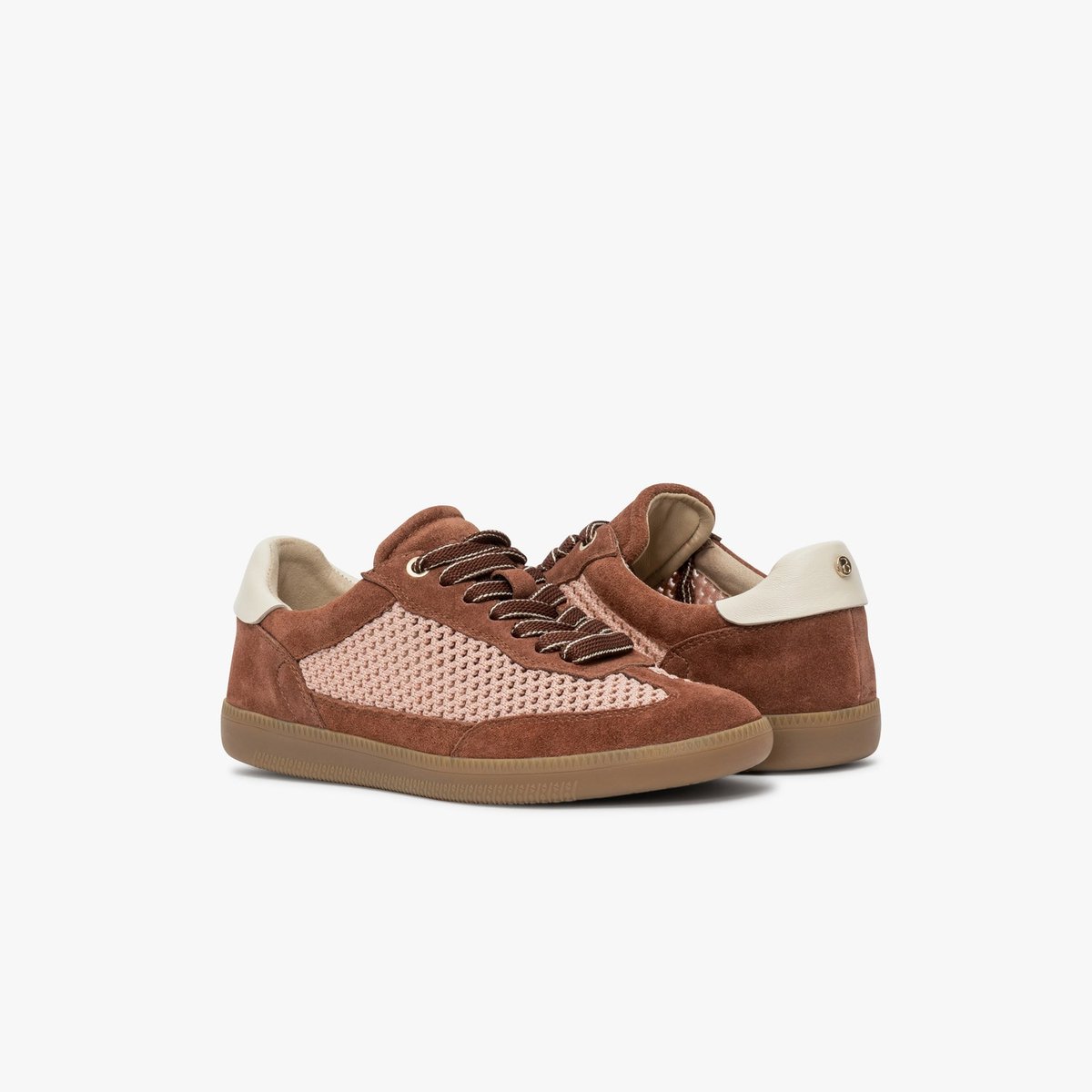 Basket en cuir LORISS rouge bordeaux, BOCAGE