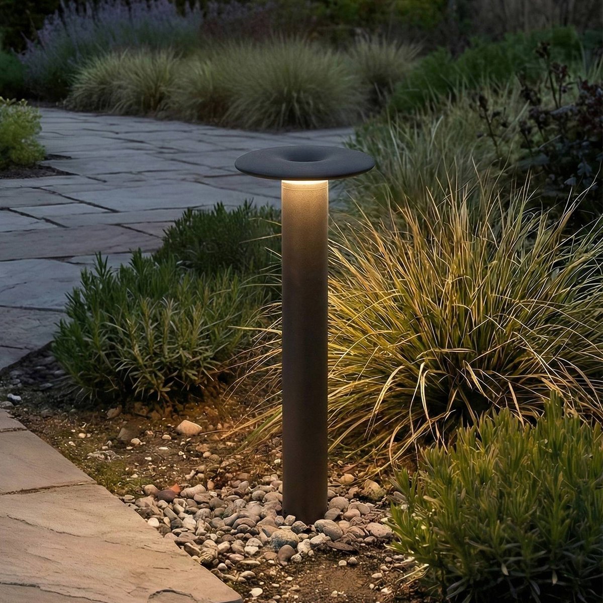 Luminaire extérieur en aluminium moderneLED noir, blanc, LUCANDE
