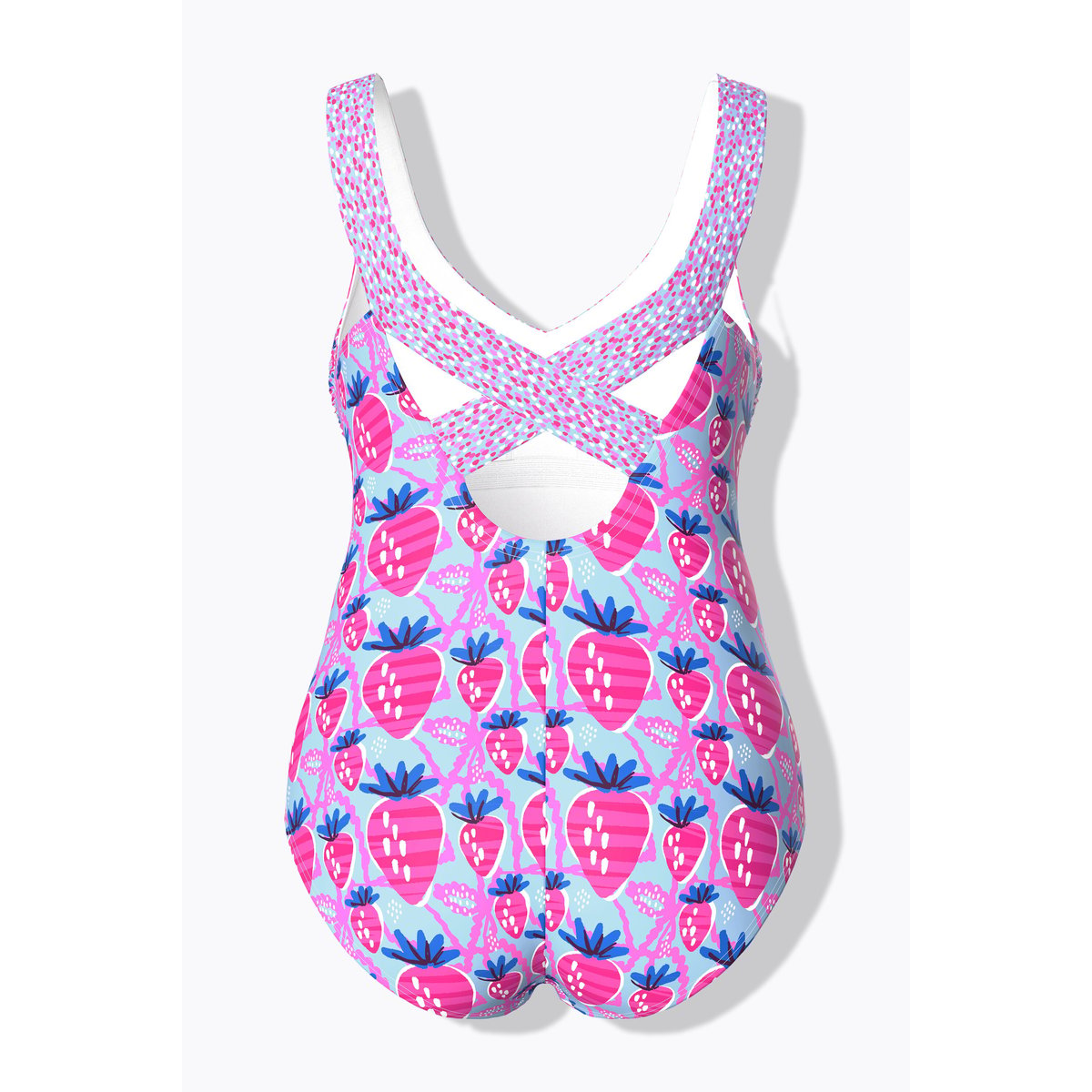 Maillot de bain à bonnets souples. Motif aqua, ULLA POPKEN