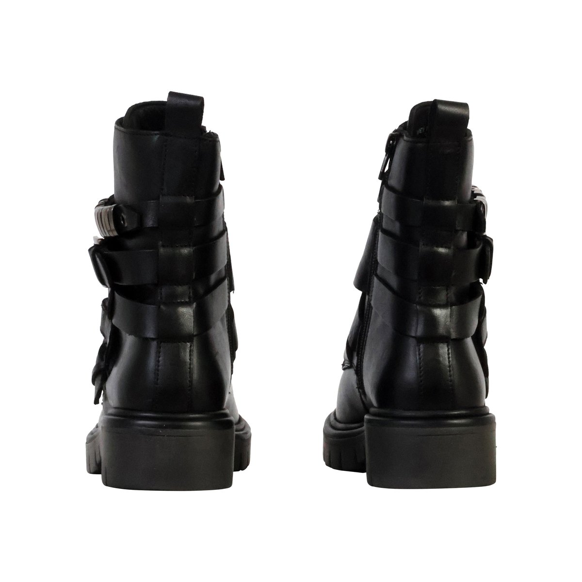 Bottines Cuir Zeloe noir, KAPORAL