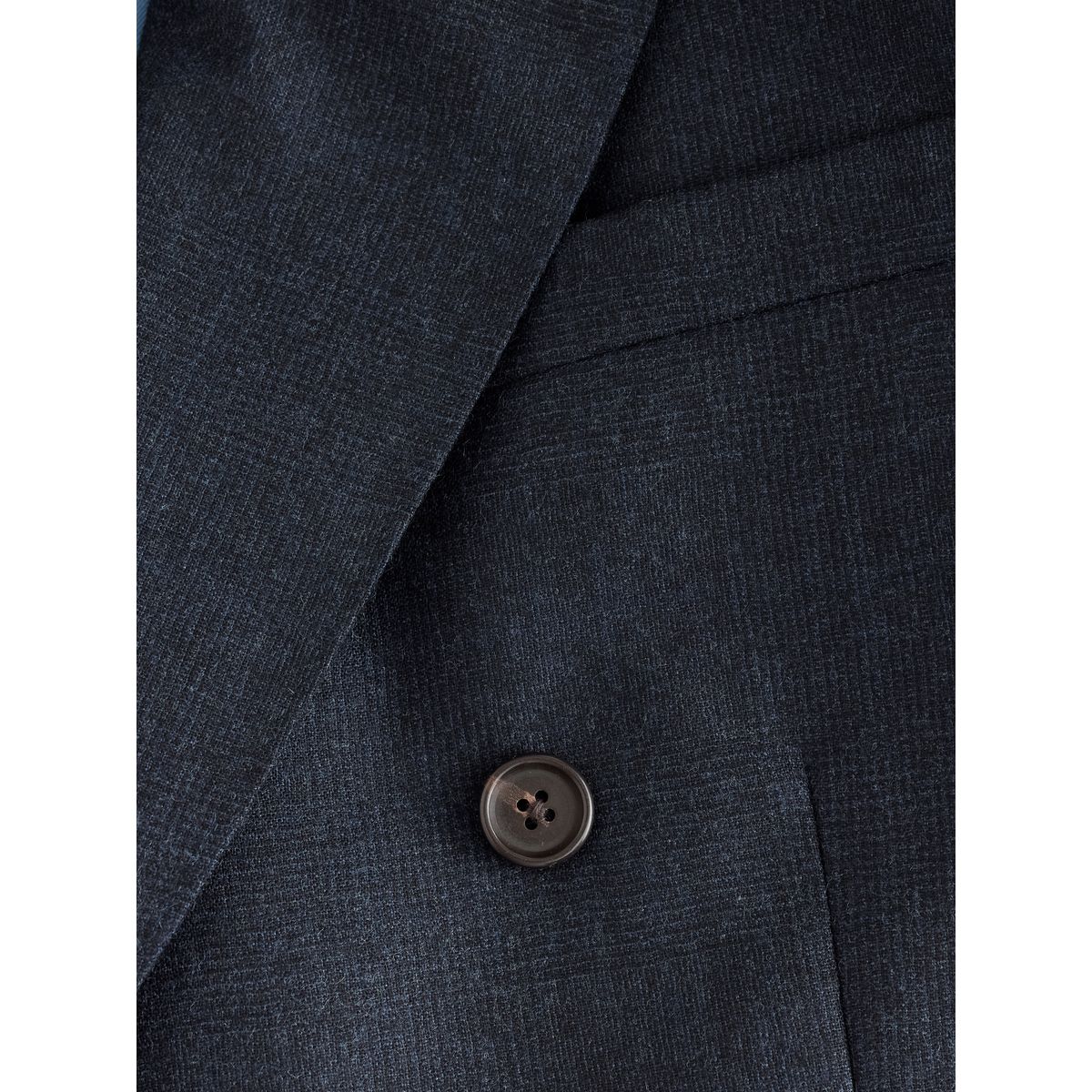 Veste de costume ajustée et croisée cachemire signature bleu marine, NEXT