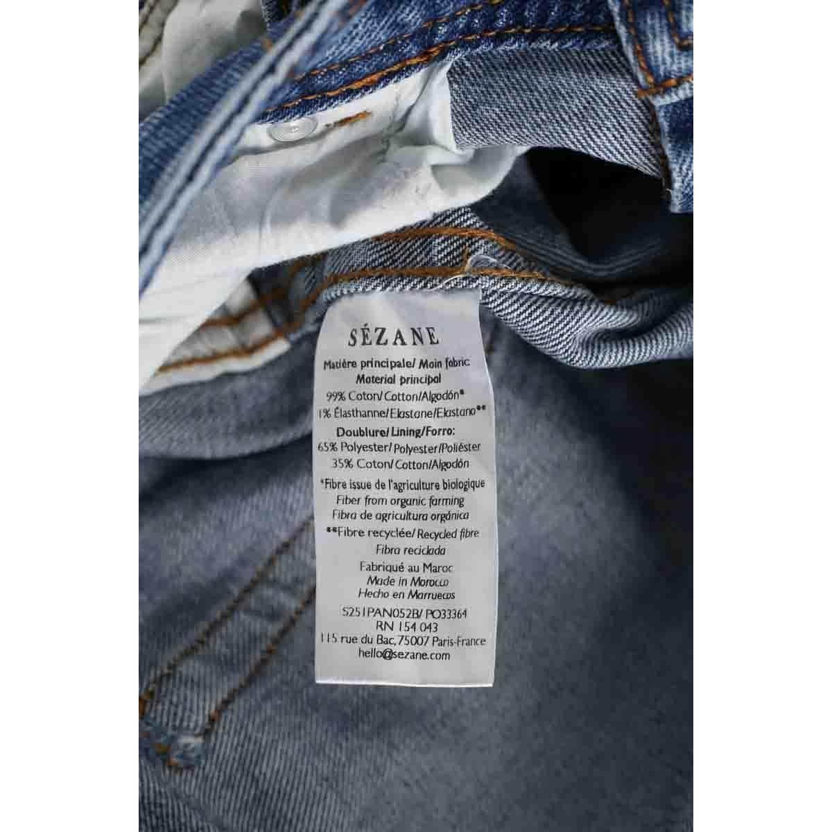 Jean droit - Très Bon État bleu, SEZANE