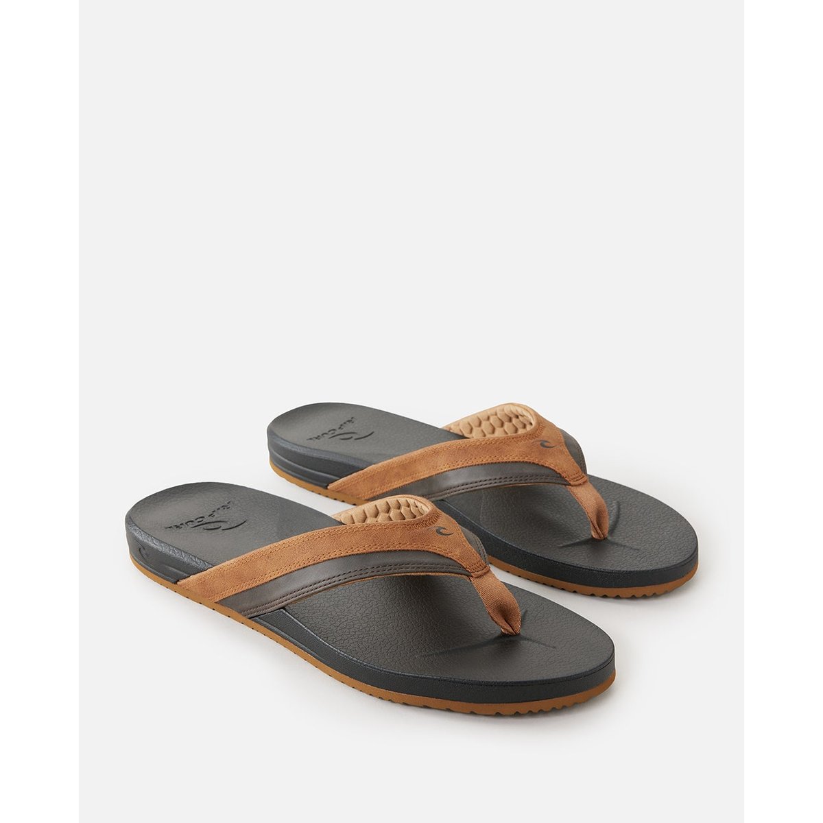 Tongs SOFT TOP noir/marron, RIP CURL