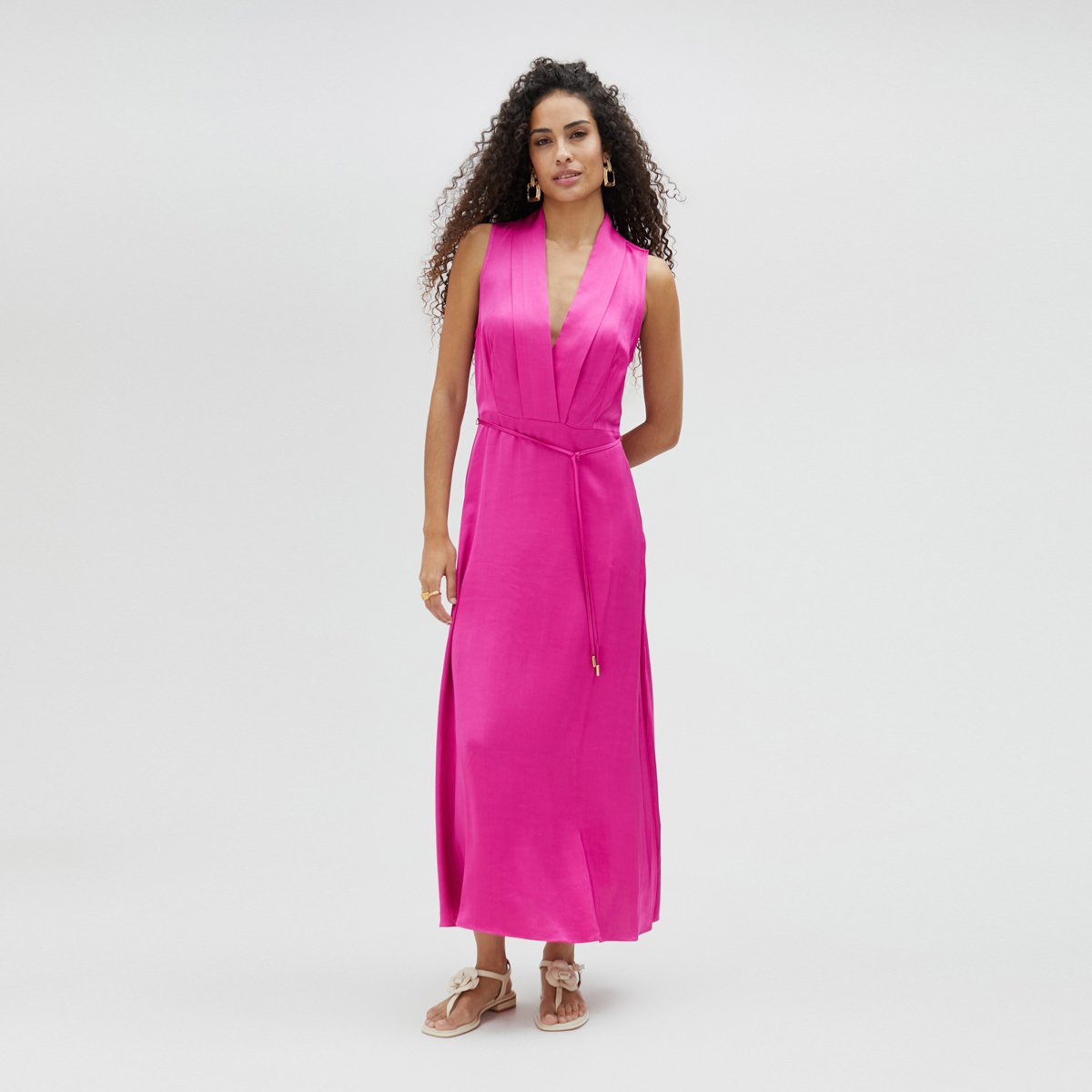 Robe longue sans manches fushia, LOLA CASADEMUNT