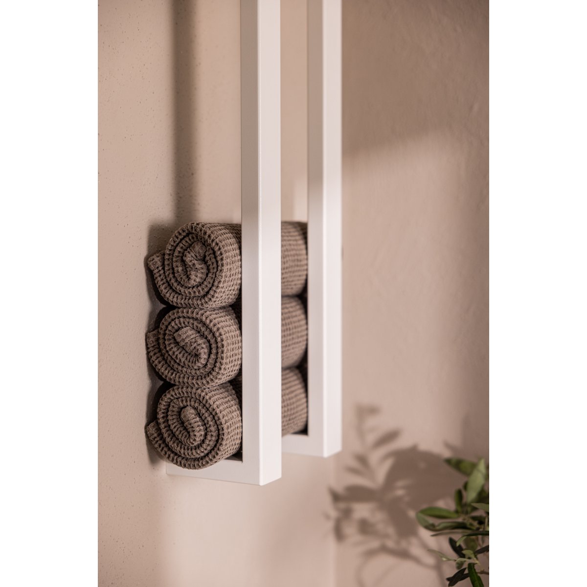Rail à serviettes (lot de 2) NALI blanc, METALLBUDE