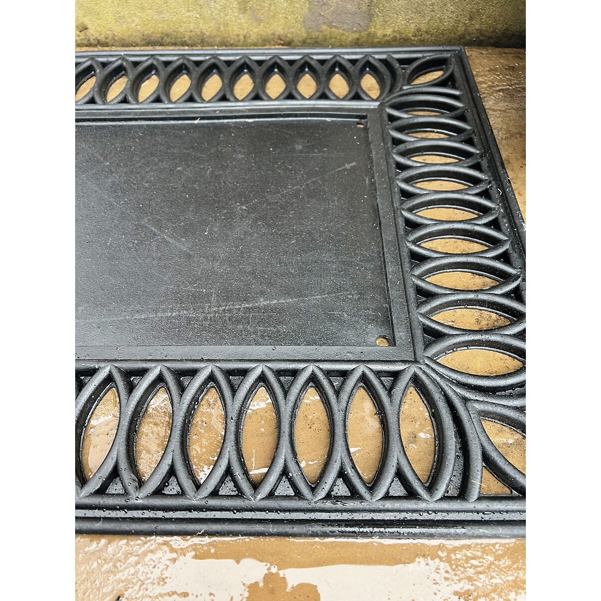 Leaf Pattern Doormat Surround black, MY MAT COIR