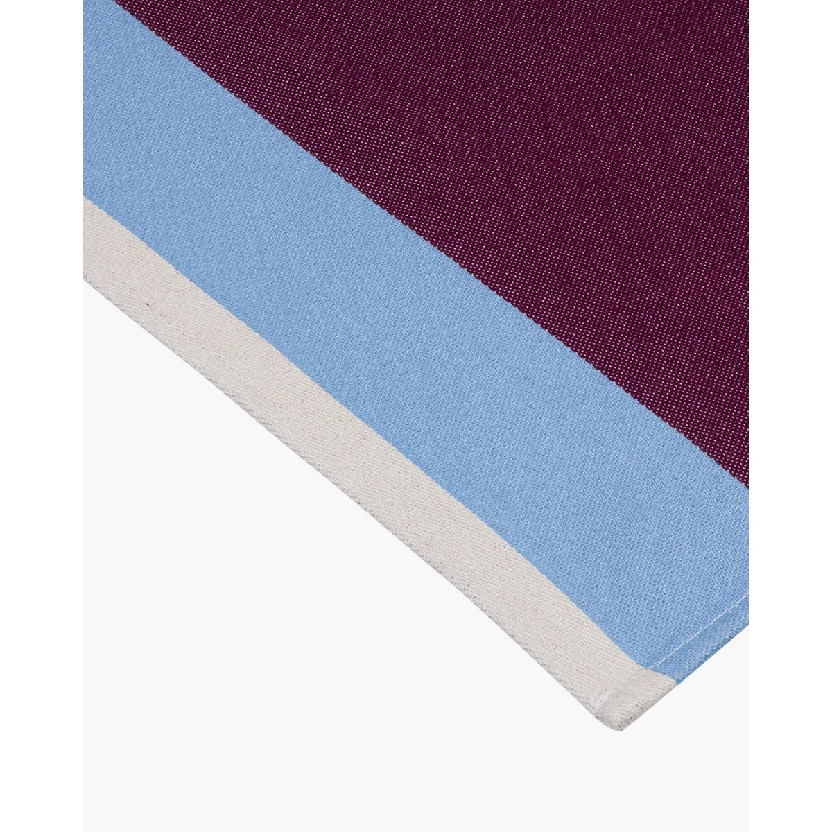 Set de 2 sets de table Lubi beige, bordeaux et bleu, NOO.MA