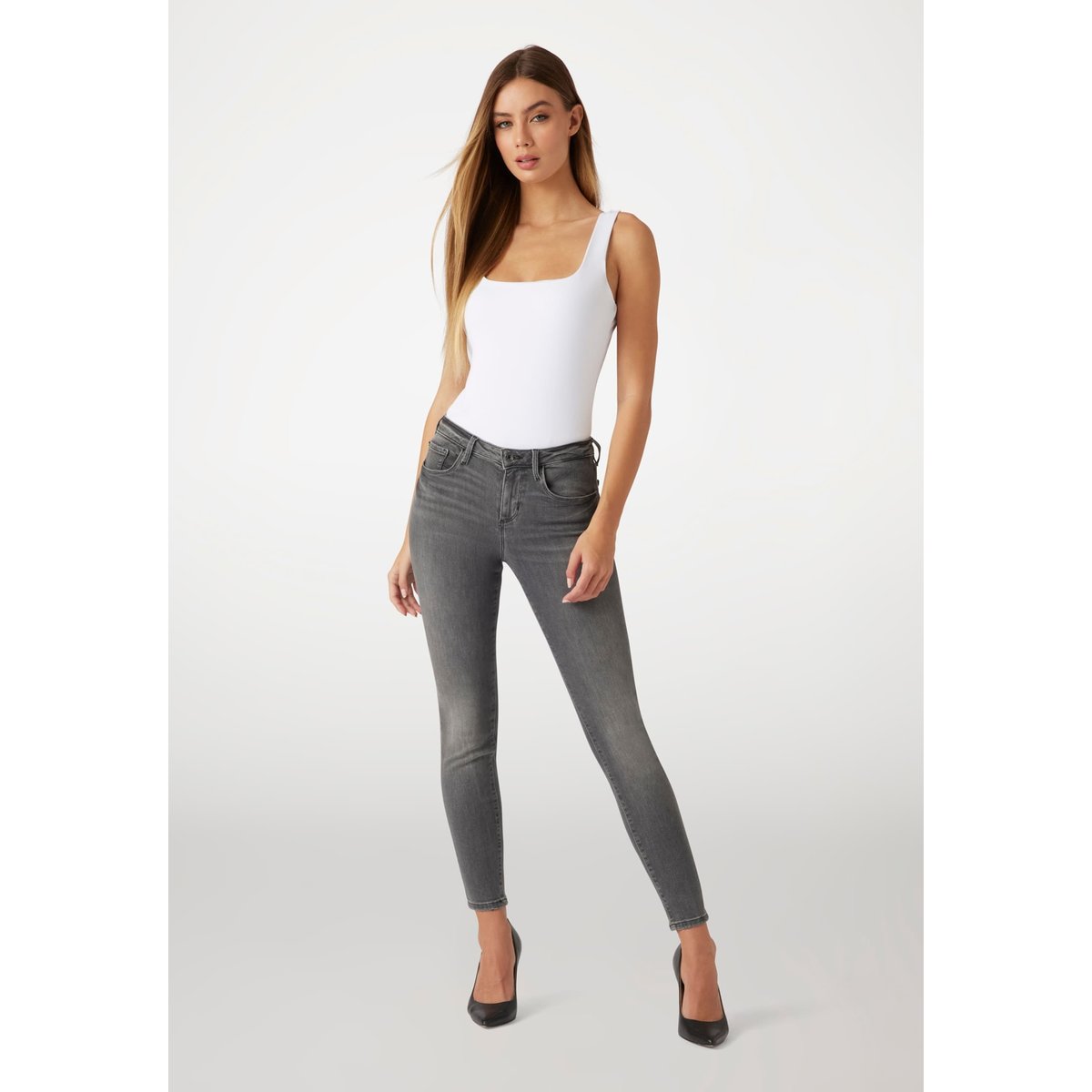 Jean Skinny Annette gris, GUESS