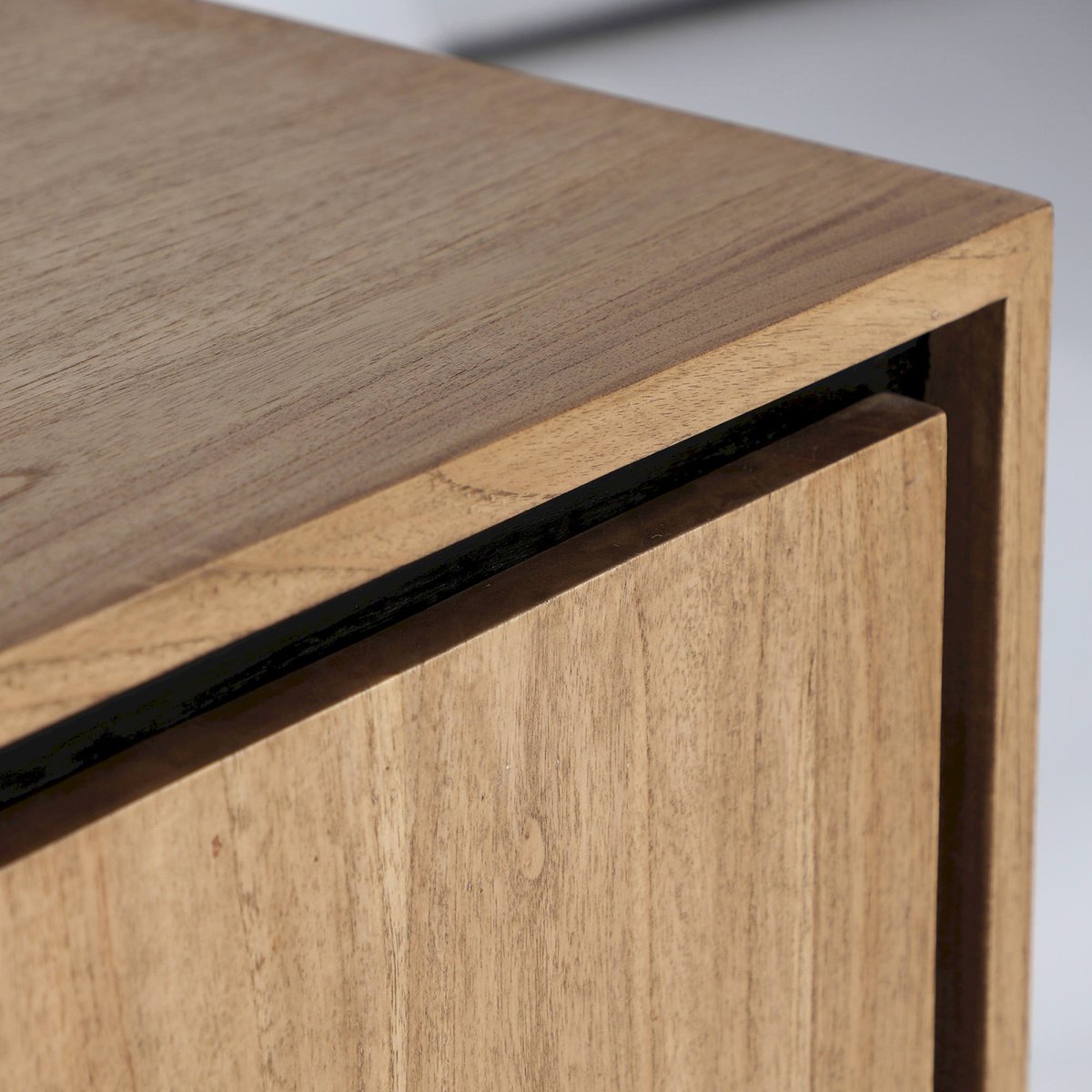 Meuble tv collection S.OSBY en bois bois clair et noir, RECOLLECTION