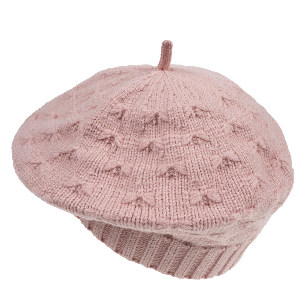 Béret maille soft touch non doublé rose, ISOTONER