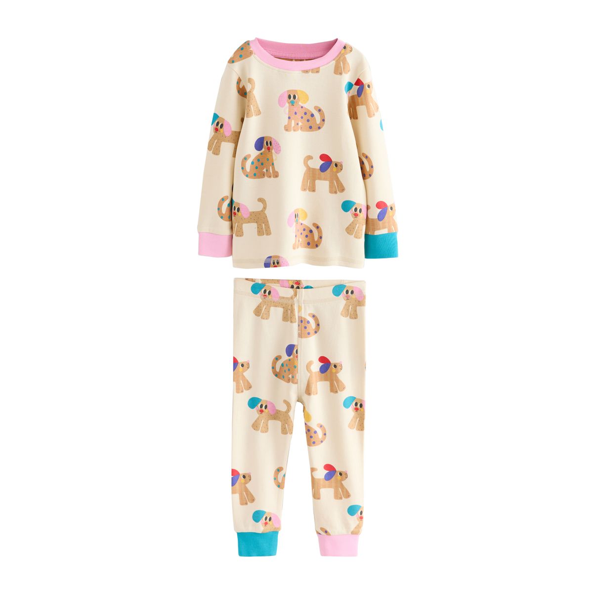Pyjama douillet, lot de 3 applique chien rouge/marine, NEXT