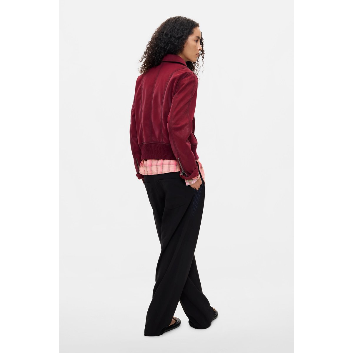Blouson effet cuir rouge, DESIGUAL