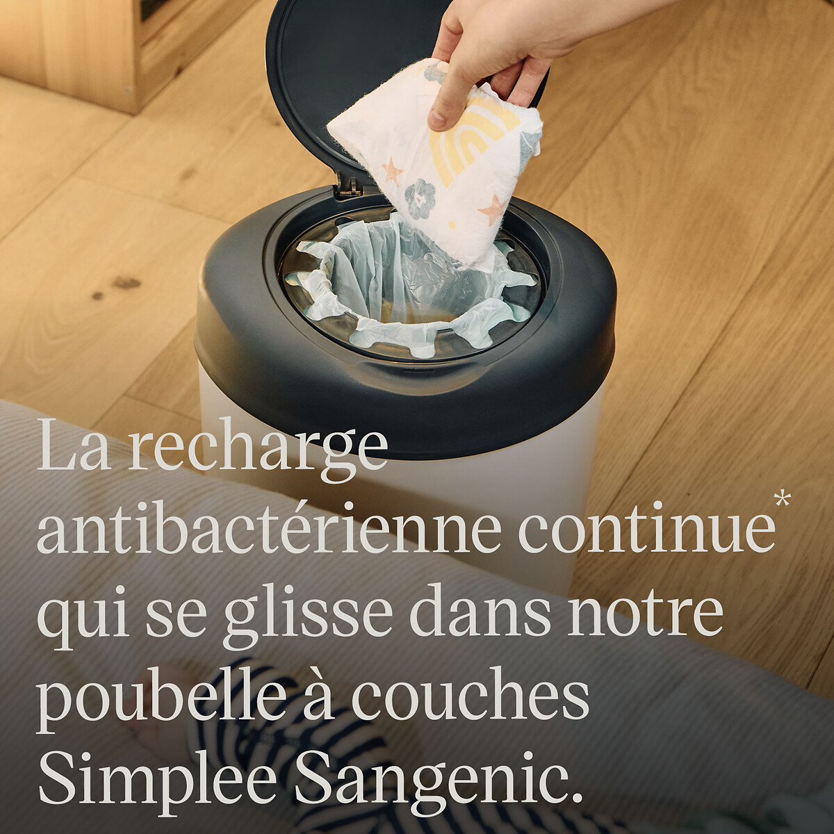 Recharges Poubelle Simplee Lot 6 noir, TOMMEE TIPPEE