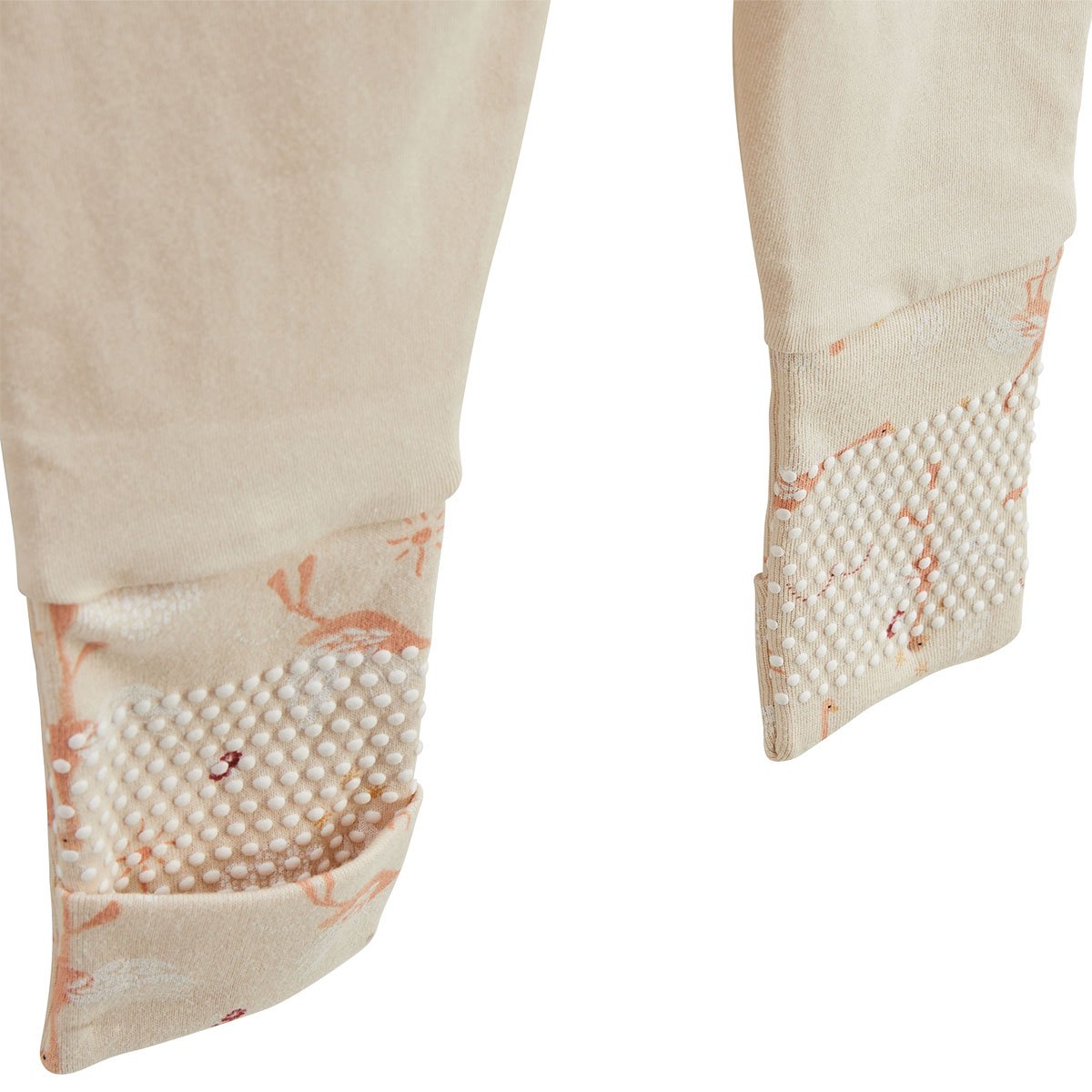 Pyjama bébé à pieds retroussables Poésie d'été vanille, PETIT BEGUIN