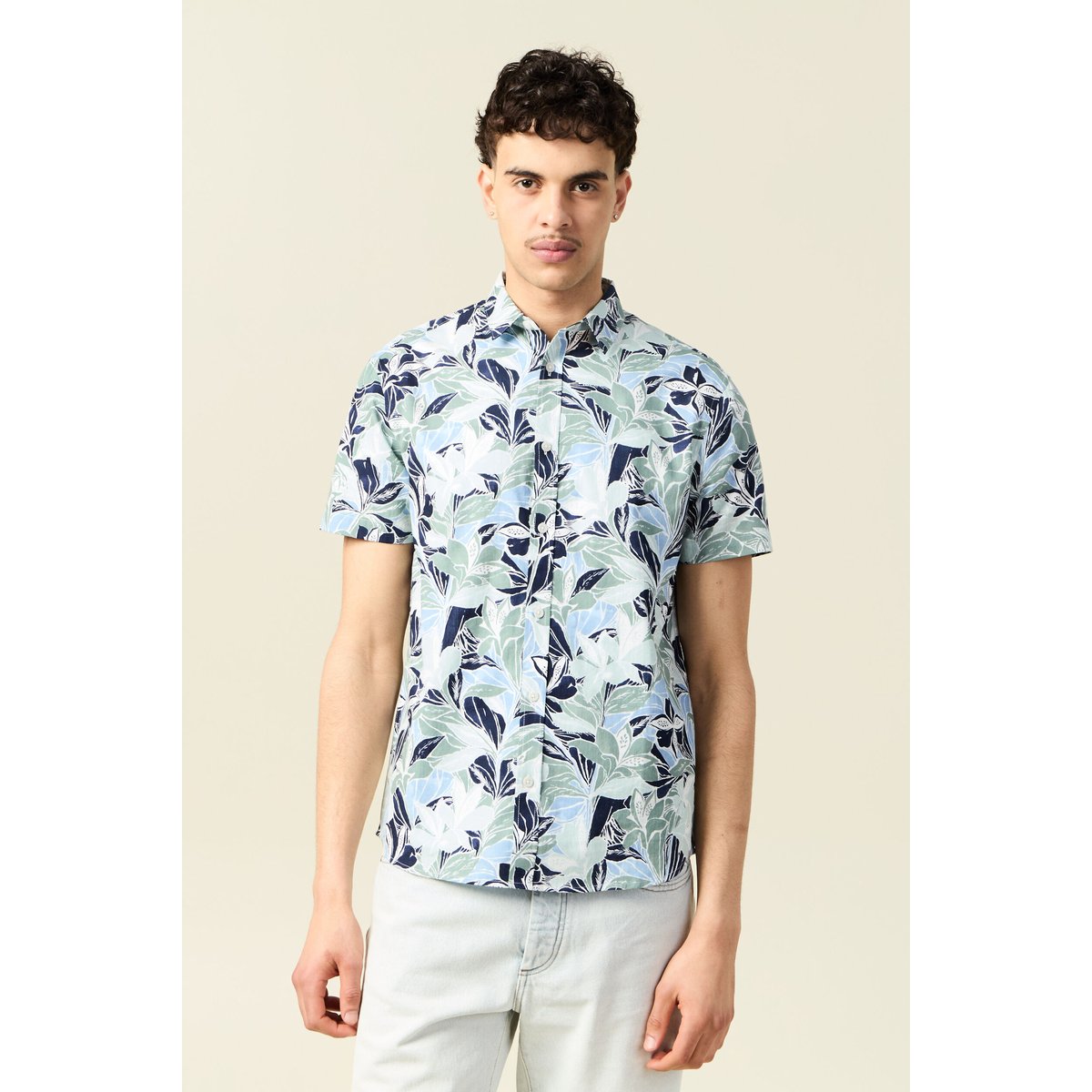 Chemise manches courtes multicolore, BONOBO