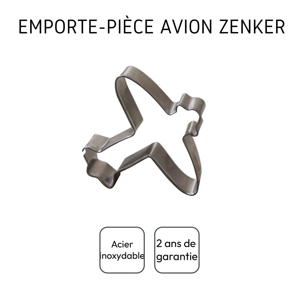 Emporte-pièce avion inox, ZENKER