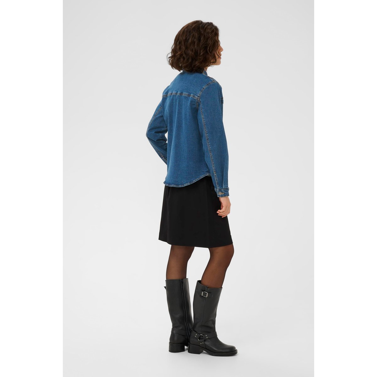 Chemise en jean bleu medium blue denim, KAFFE