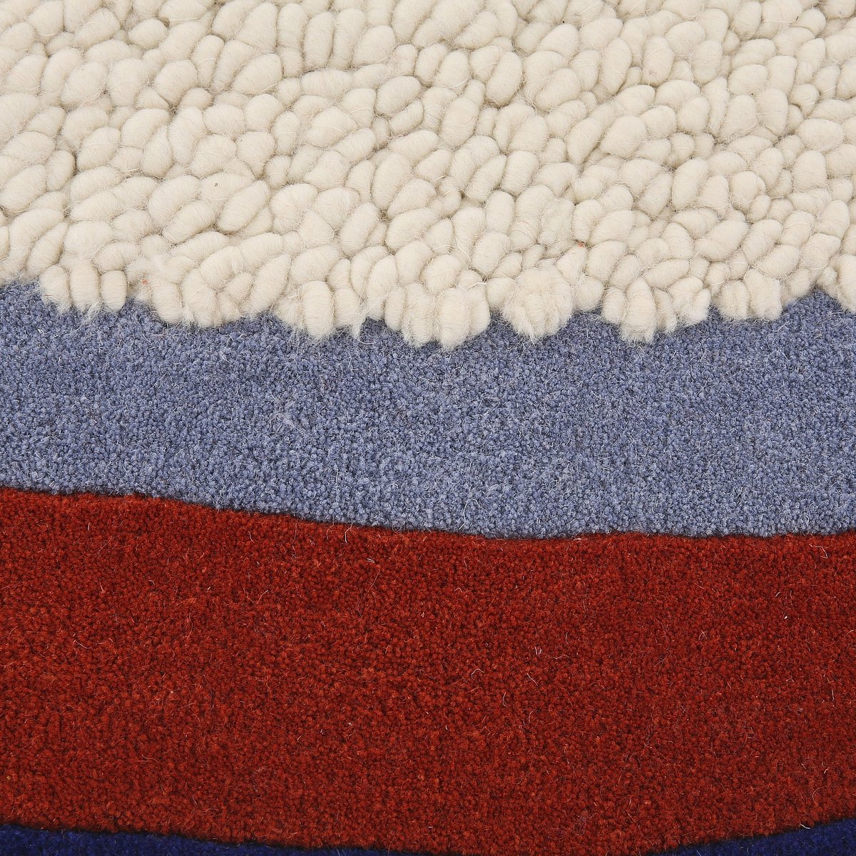 Tapis de salon coton CONSTANT beige, HABITAT
