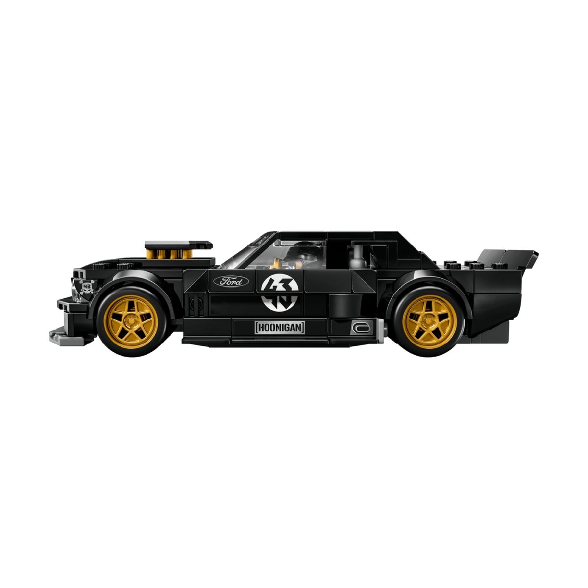 La Ford Mustang Hoonicorn V1 de 1965 de Ken Block noir, LEGO