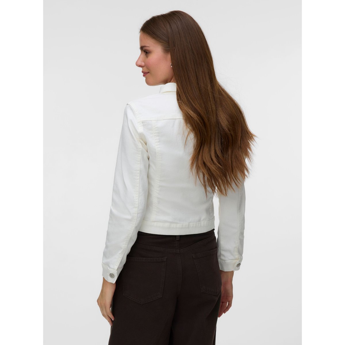 Veste courte en jean  cloud dancer, VERO MODA