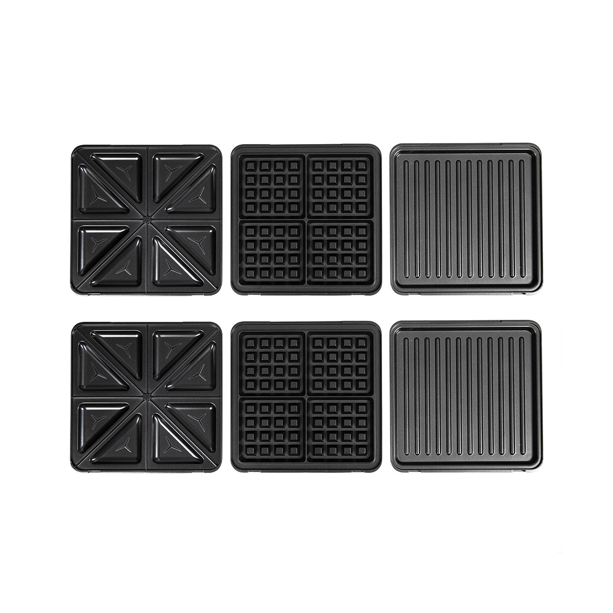 Appareil 3 en 1 gaufres, croques et grill 4 personnes - Livoo x Marmiton noir, LIVOO