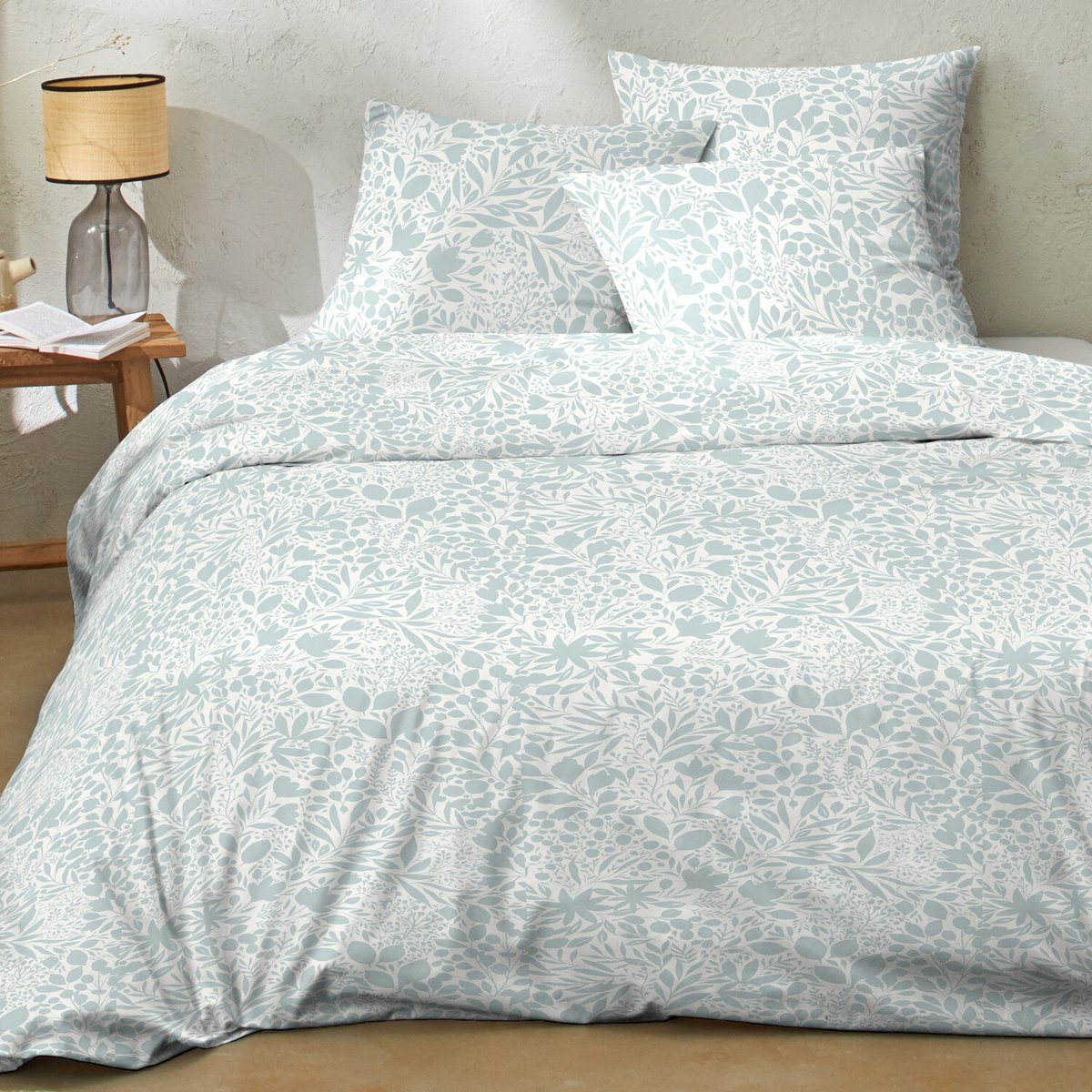 Parure de lit enfant coton imprimés, lina blanc blanc, C DESIGN HOME TEXTILE
