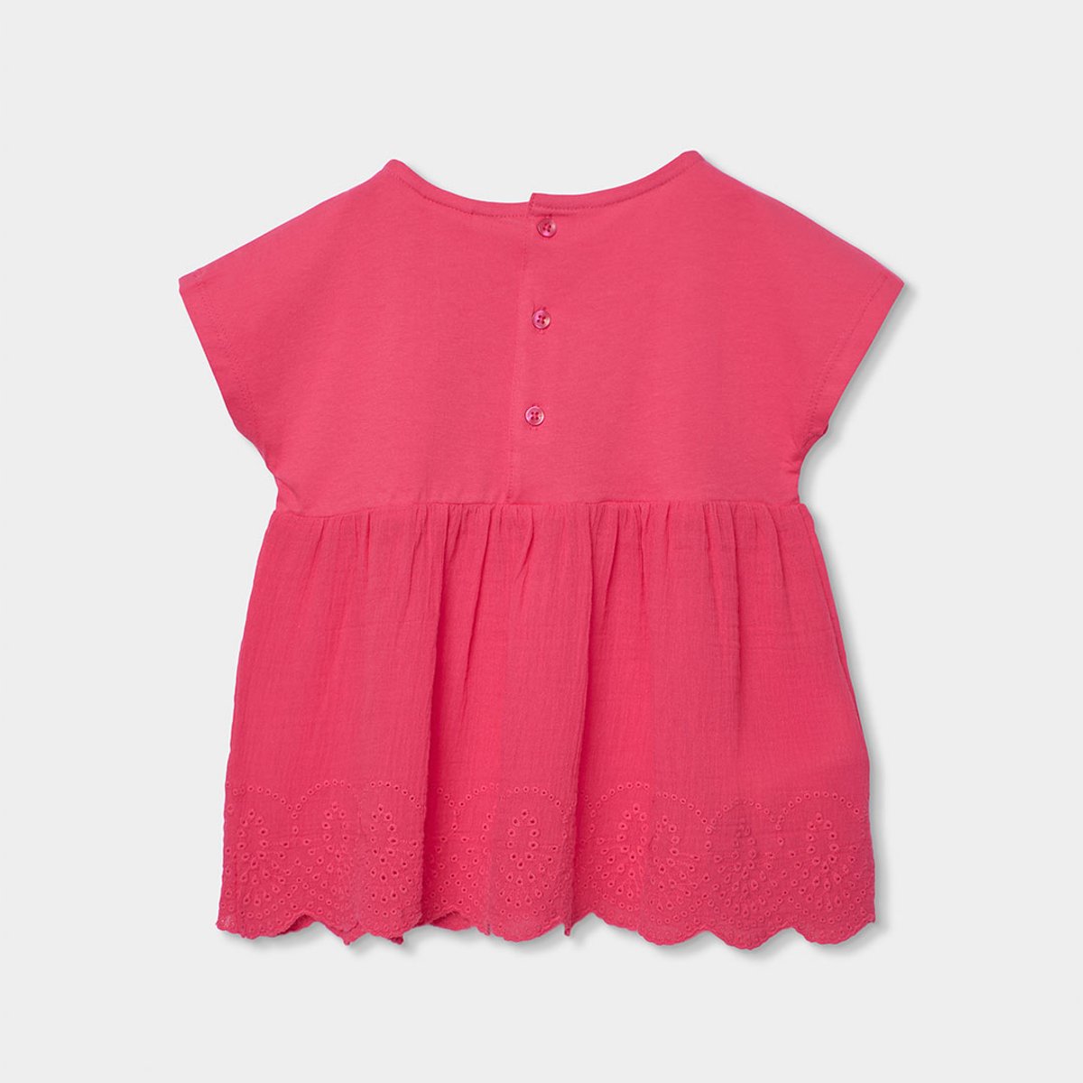 T-shirt fille coton rose, BOBOLI