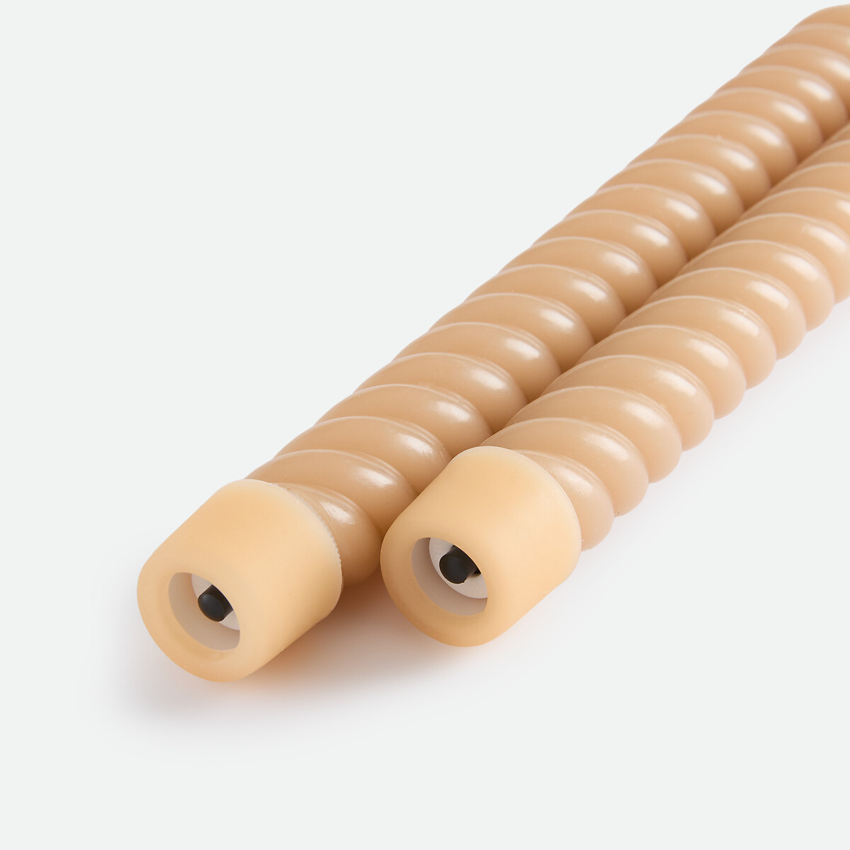 Lot de 2 bougies LED torsadées en cire, hauteur 24,5 cm, CASPAR moka, LA REDOUTE INTERIEURS