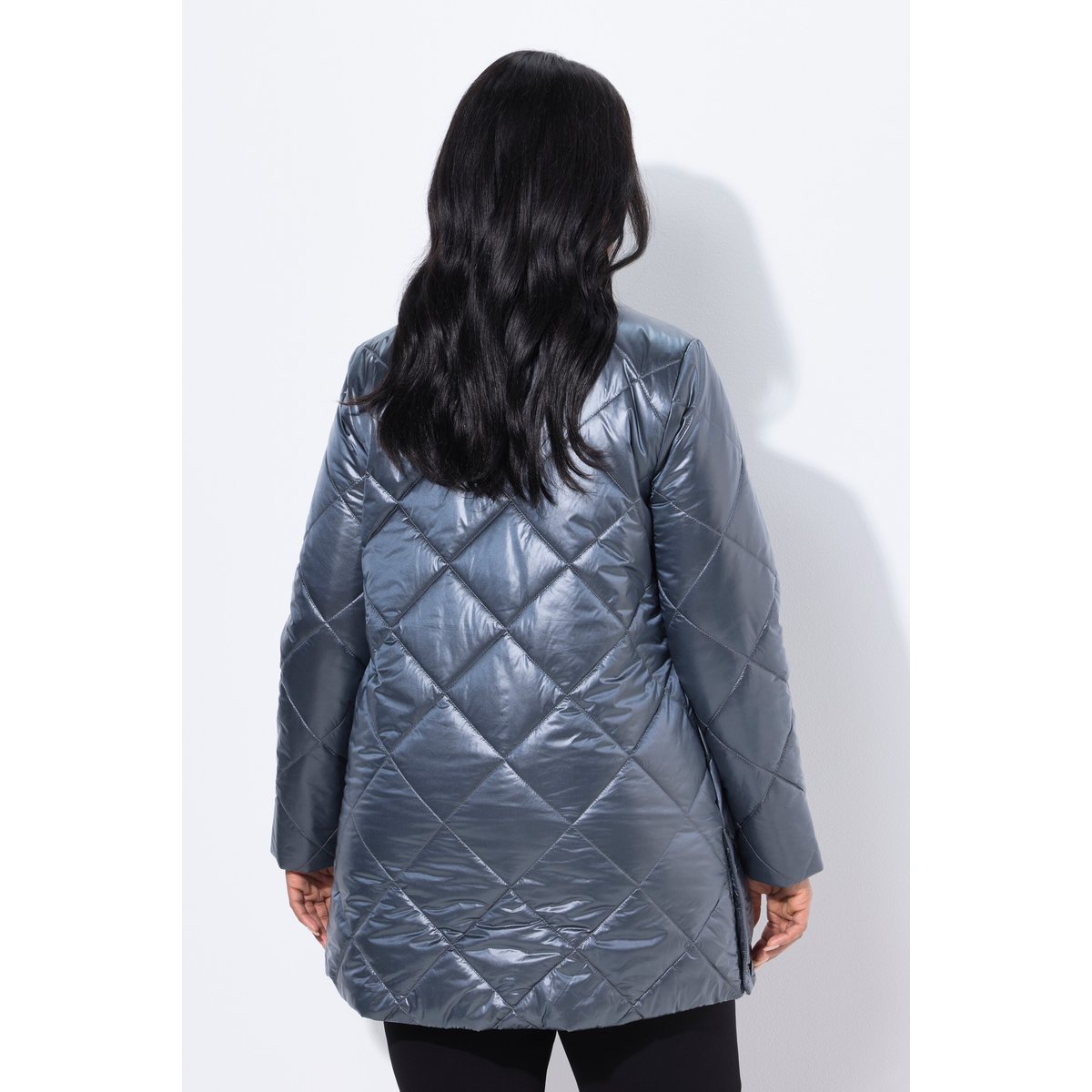 Doudoune matelassée aspect tressé gris graphite, ULLA POPKEN