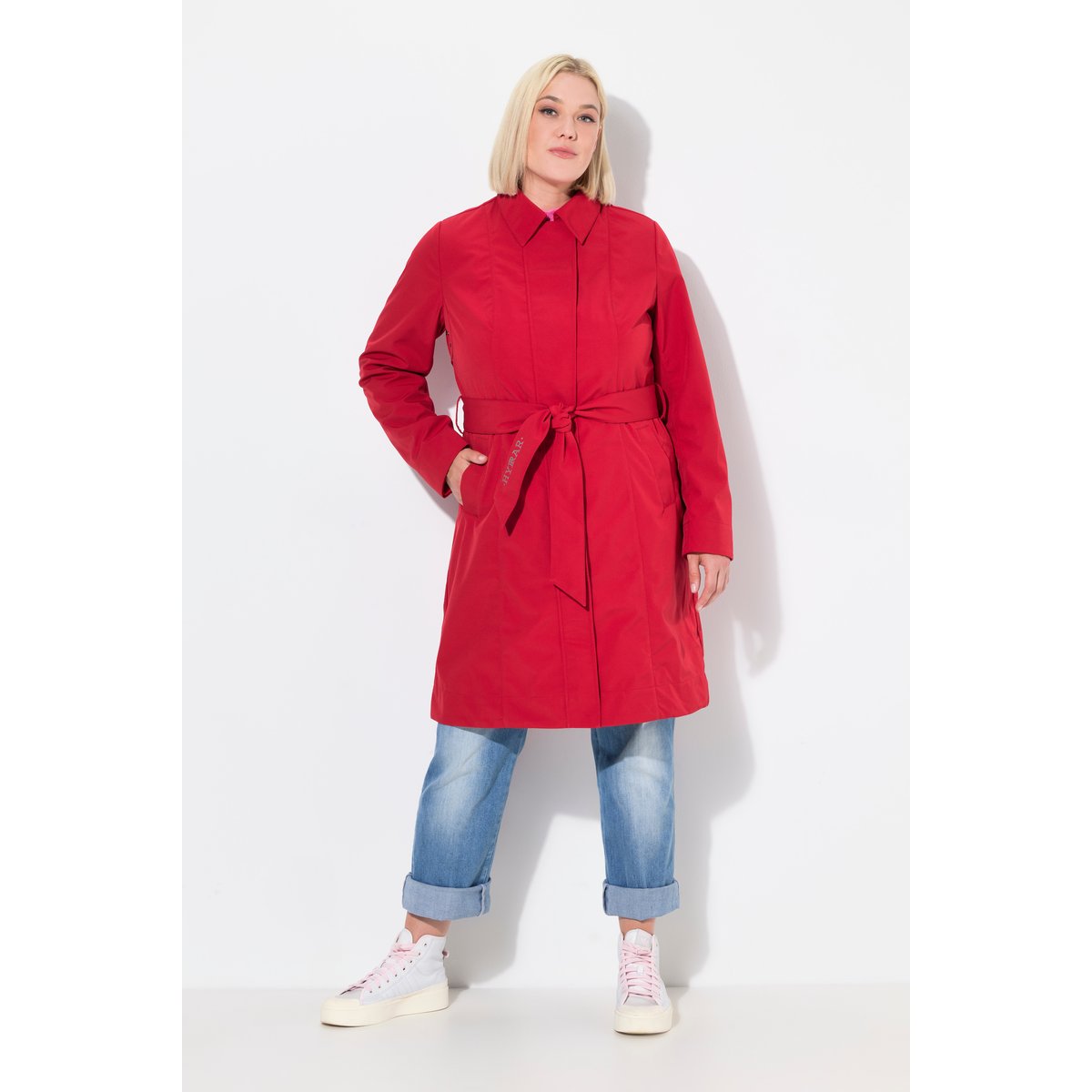 Trench-coat HYPRAR, Softshell déperlant salsa, ULLA POPKEN