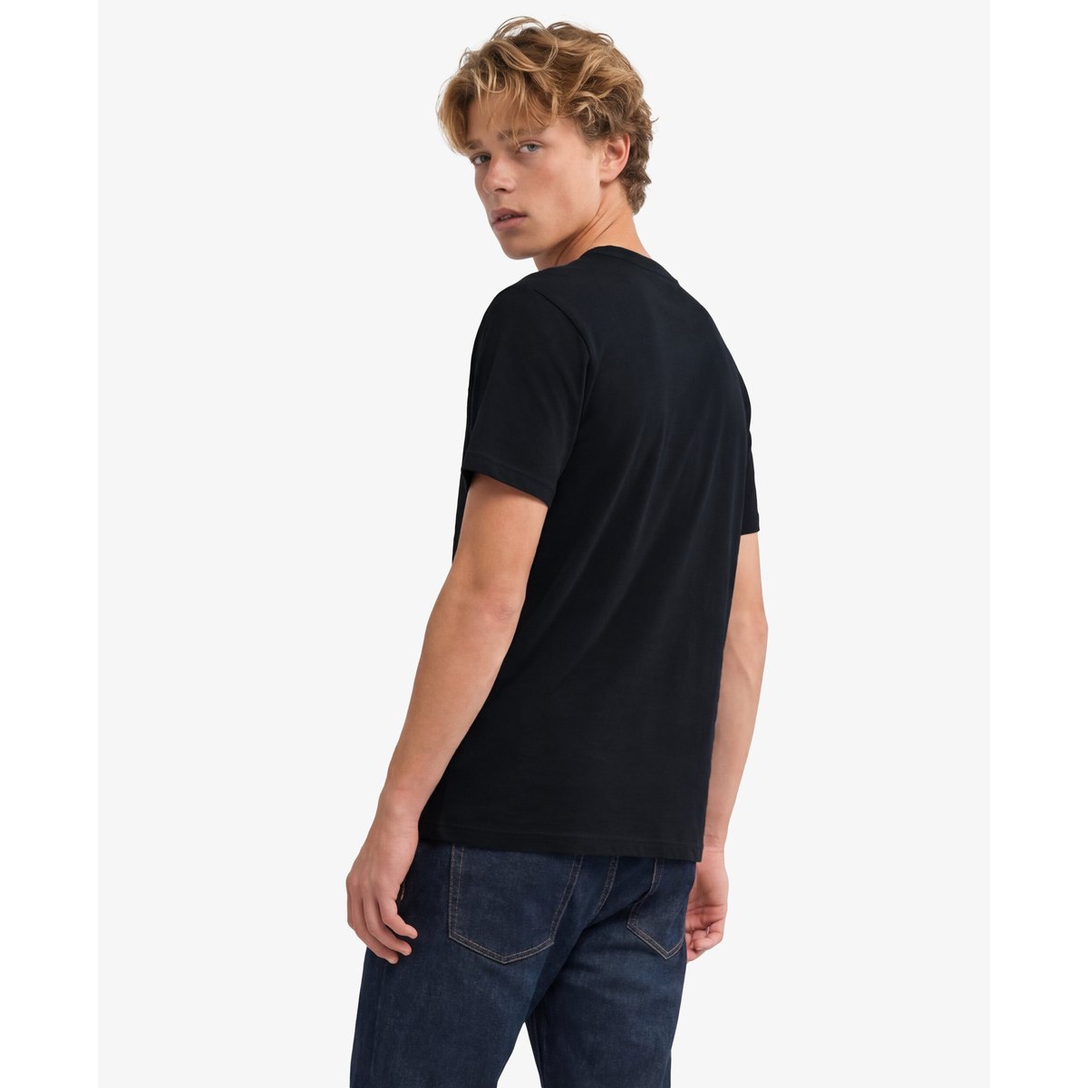 T-shirt classique Vintage Logo bleu marine éclipse, SUPERDRY