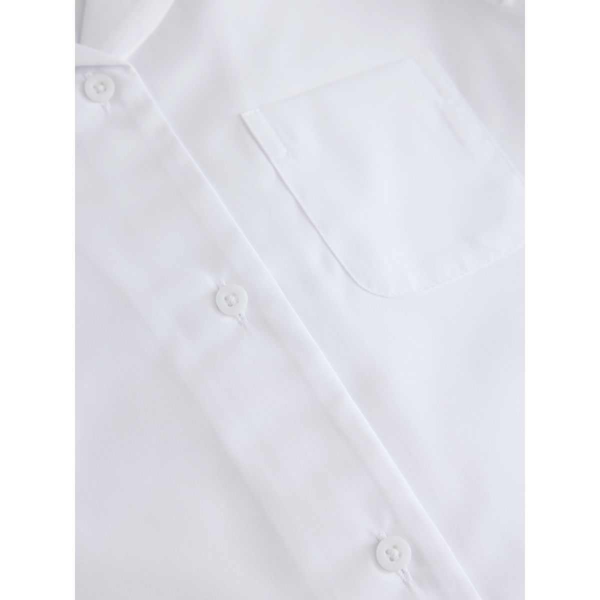 Chemise d'école à col revers, lot de 5 blanc, NEXT