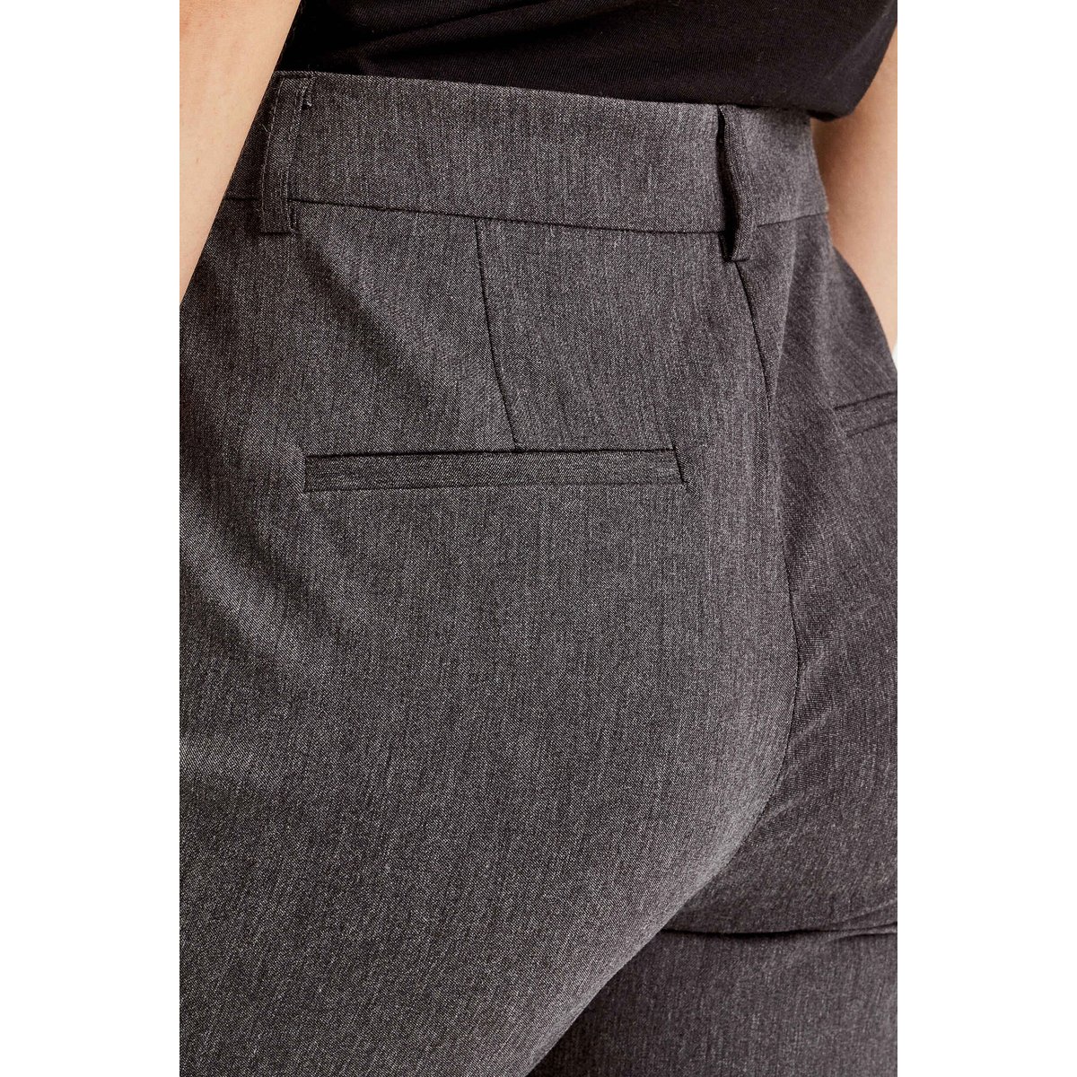 Pantalon flare pont gris foncé, CACHE CACHE