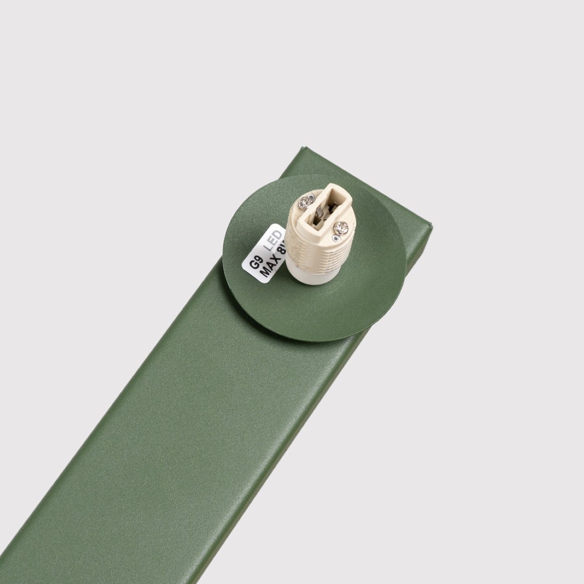 Plafonnier Acier Vert Olive G9 2 Yoli vert olive, EDEN