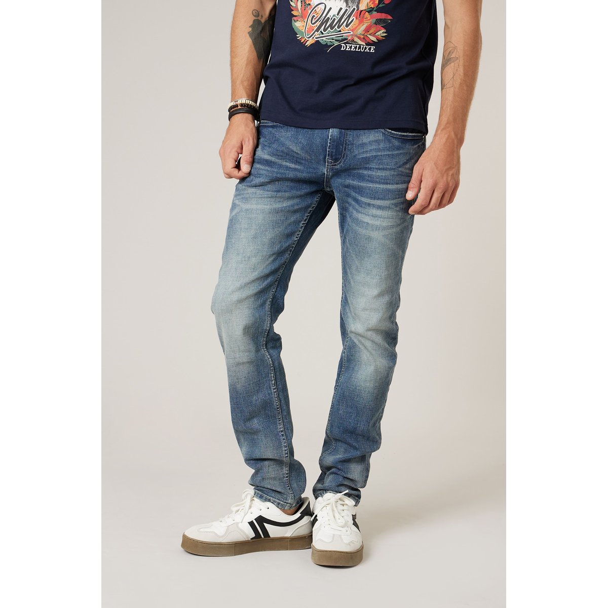 Jean slim homme CARLOS stone used, DEELUXE